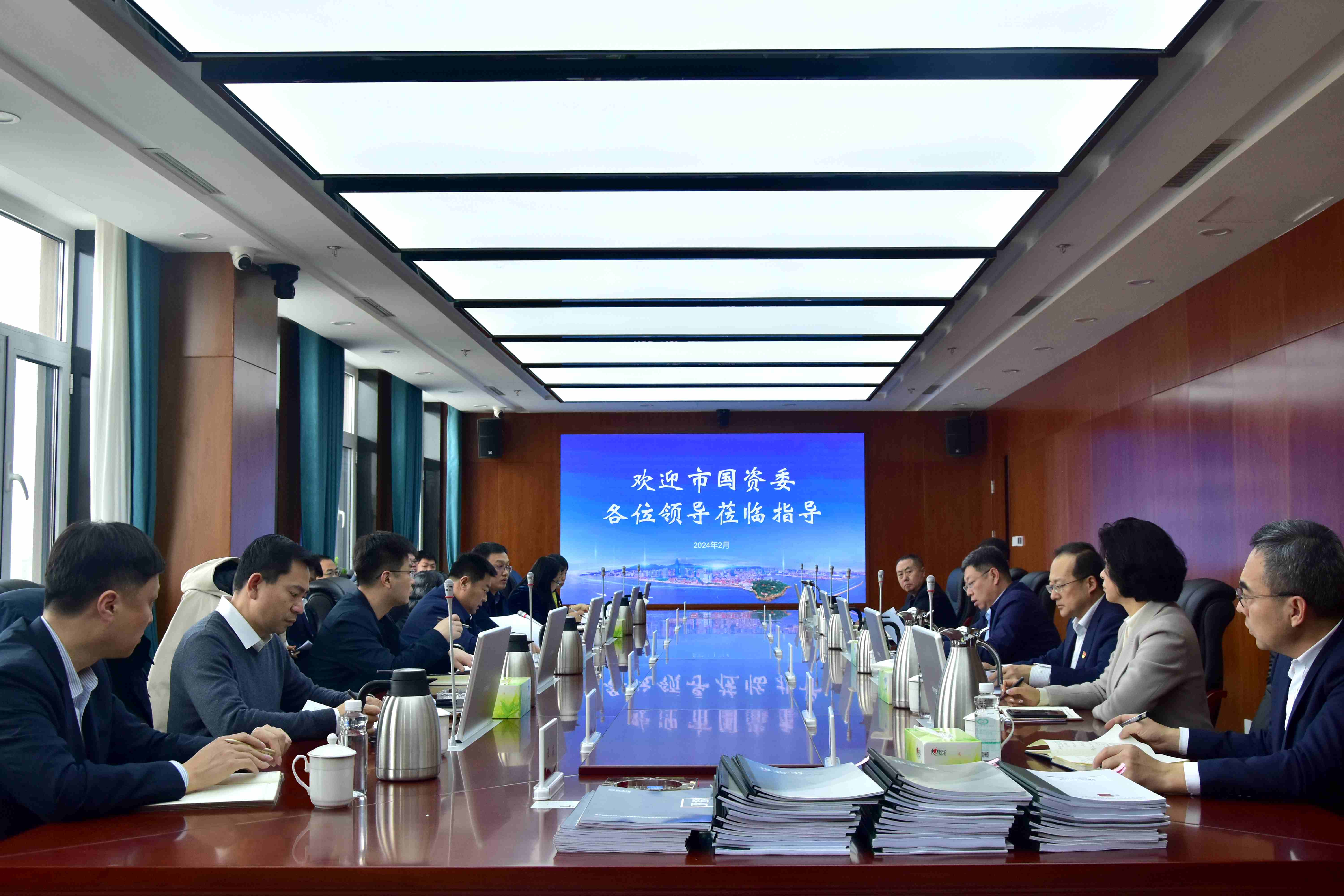 市国资委党委书记、主任王浩带队到集团督导调研工作